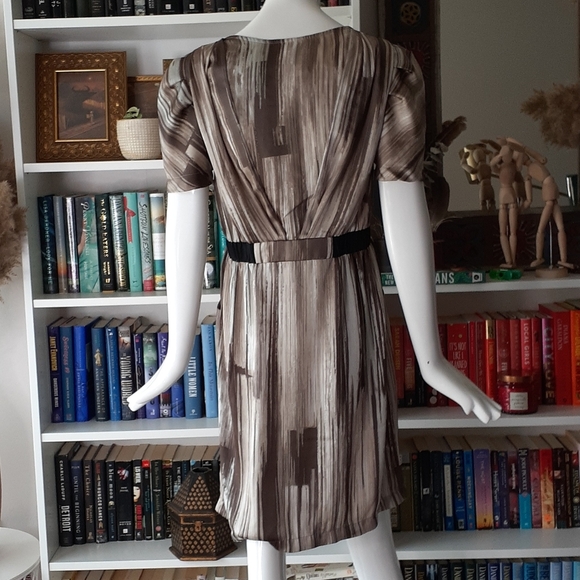 Max and Cleo neutral colors office dress P3750 - Picture 8 of 12